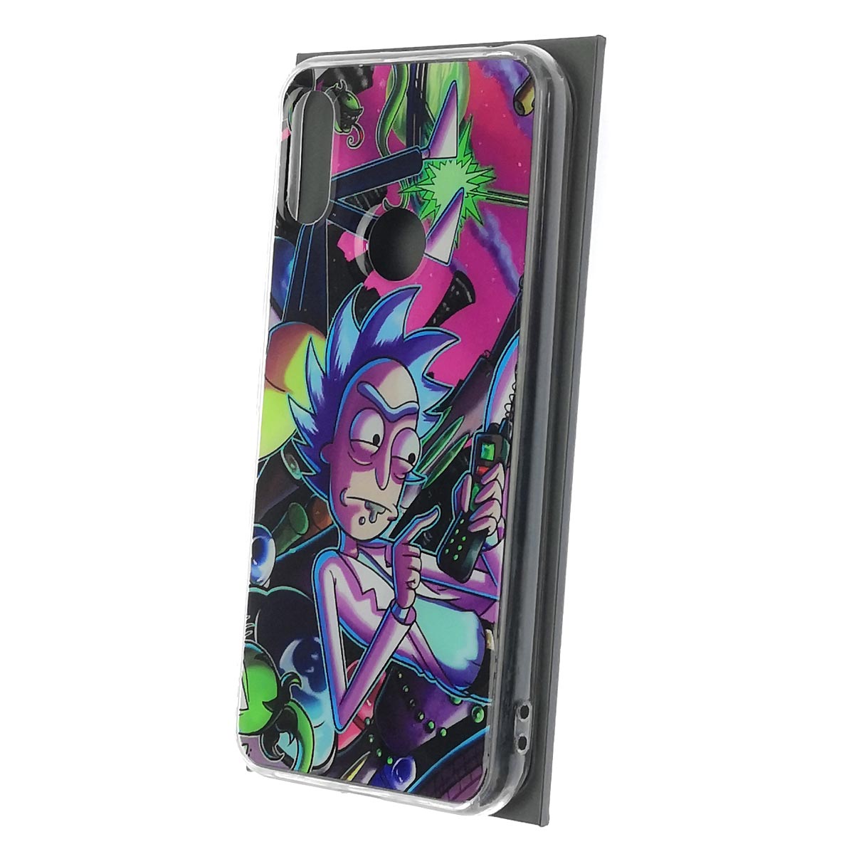Чехол накладка для HUAWEI Honor 8A, Y6 2019, силикон, рисунок Безумный Рик