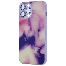 Чехол накладка AG Glass case для APPLE iPhone 13 Pro Max (6.7"), силикон, стекло, защита камеры, цвет сиреневый Чехол накладка AG Glass case для APPLE iPhone 13 Pro Max (6.7"), силикон, стекло, защита камеры, цвет сиреневый