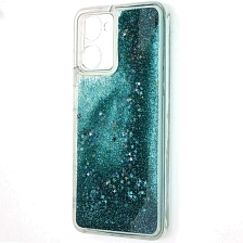Чехол накладка для Realme 10, силикон, переливашка, цвет зеленый