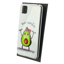 Чехол накладка Vinil для HUAWEI Honor 9S (DUA-LX9), Y5P 2020, силикон, рисунок Avo cardio, цвет белый Чехол накладка Vinil для HUAWEI Honor 9S (DUA-LX9), Y5P 2020, силикон, рисунок Avo cardio, цвет белый