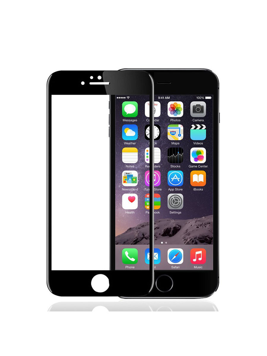 Защитное стекло для Apple iPhone 6/6S 4.7" 3D Magic кант чёрный толщина 0.33 мм MBL.