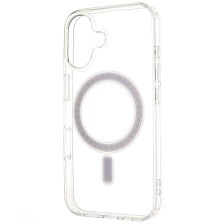 Чехол накладка Clear Case для APPLE iPhone 16, с поддержкой Magsafe, силикон, цвет прозрачный