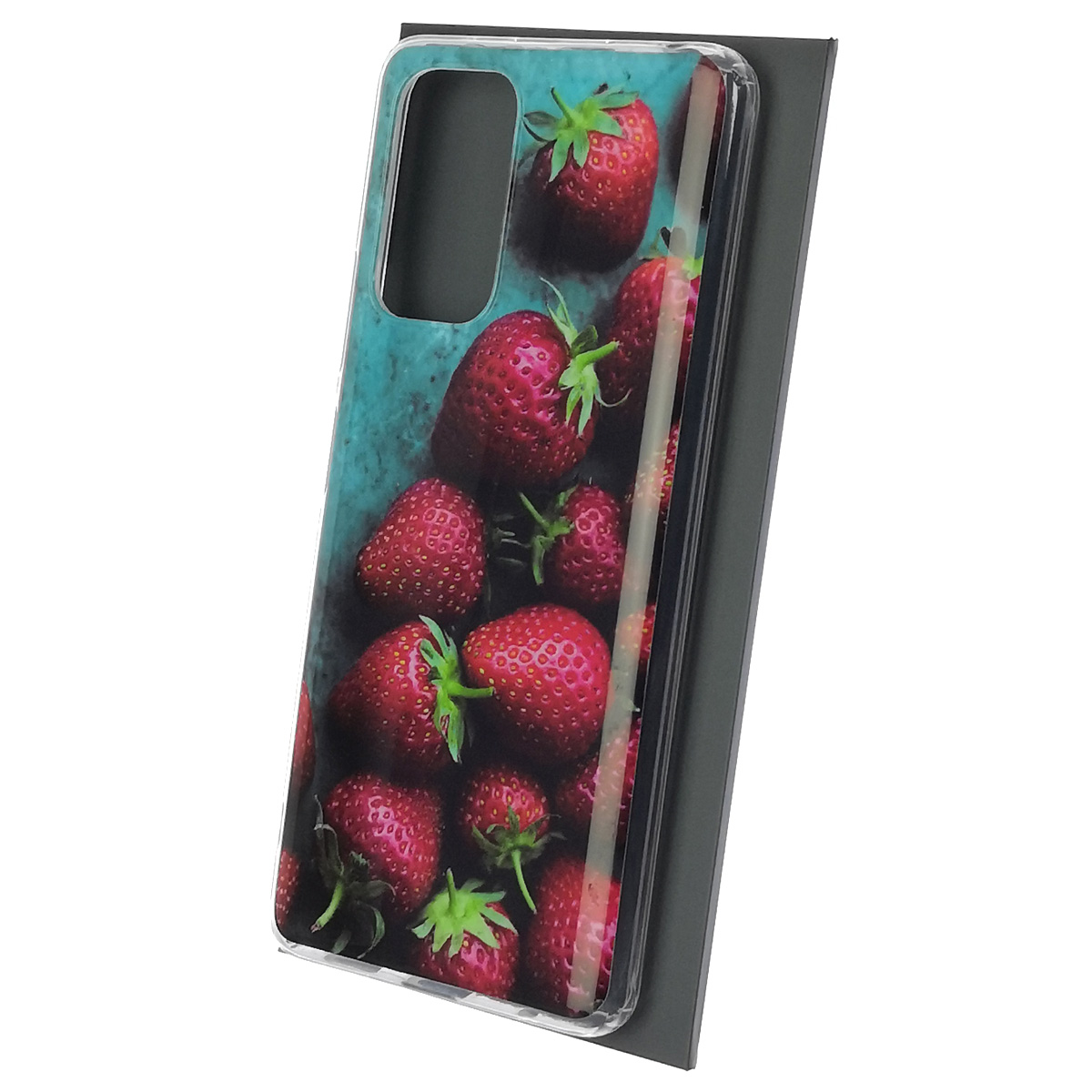 Чехол накладка для XIAOMI Redmi Note 10 Pro, силикон, рисунок Клубника Чехол накладка для XIAOMI Redmi Note 10 Pro, силикон, рисунок Клубника
