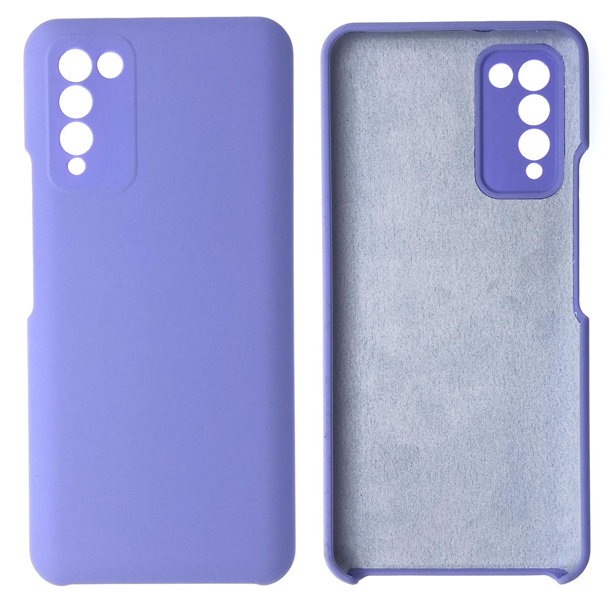 Чехол накладка Silicon Cover для HUAWEI Honor 10X Lite, силикон, бархат, цвет сиреневый
