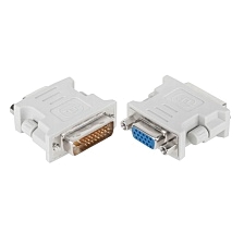 Адаптер, переходник, конвертер H09 DVI-D(Dual Link) - VGA, цвет белый
