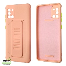 Чехол накладка LADDER NANO для SAMSUNG Galaxy A31 (SM-A315), силикон, держатель, цвет светло коралловый Чехол накладка LADDER NANO для SAMSUNG Galaxy A31 (SM-A315), силикон, держатель, цвет светло коралловый