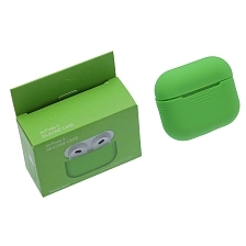 Чехол Silicon Case для беспроводных наушников APPLE AirPods 3, силикон, цвет салатовый
