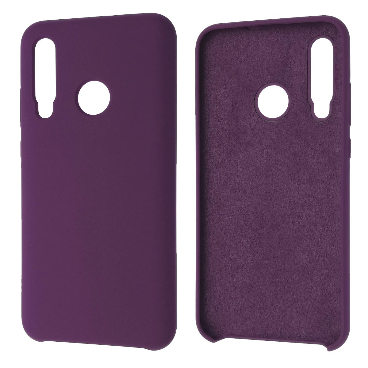 Чехол накладка Silicon Cover для HUAWEI Honor P Smart Z, Honor 9X, Oppo F11 Pro, силикон, бархат, цвет фиолетовый Чехол накладка Silicon Cover для HUAWEI Honor P Smart Z, Honor 9X, Oppo F11 Pro, силикон, бархат, цвет фиолетовый