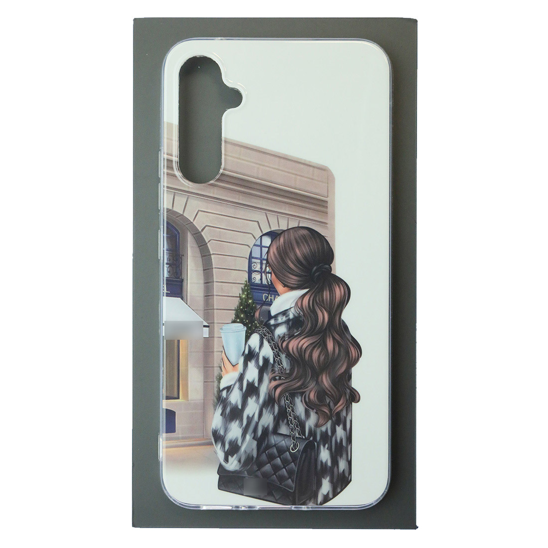 Чехол накладка для SAMSUNG Galaxy A34 5G, силикон, глянцевый, рисунок Девушка с сумкой Чехол накладка для SAMSUNG Galaxy A34 5G, силикон, глянцевый, рисунок Девушка с сумкой