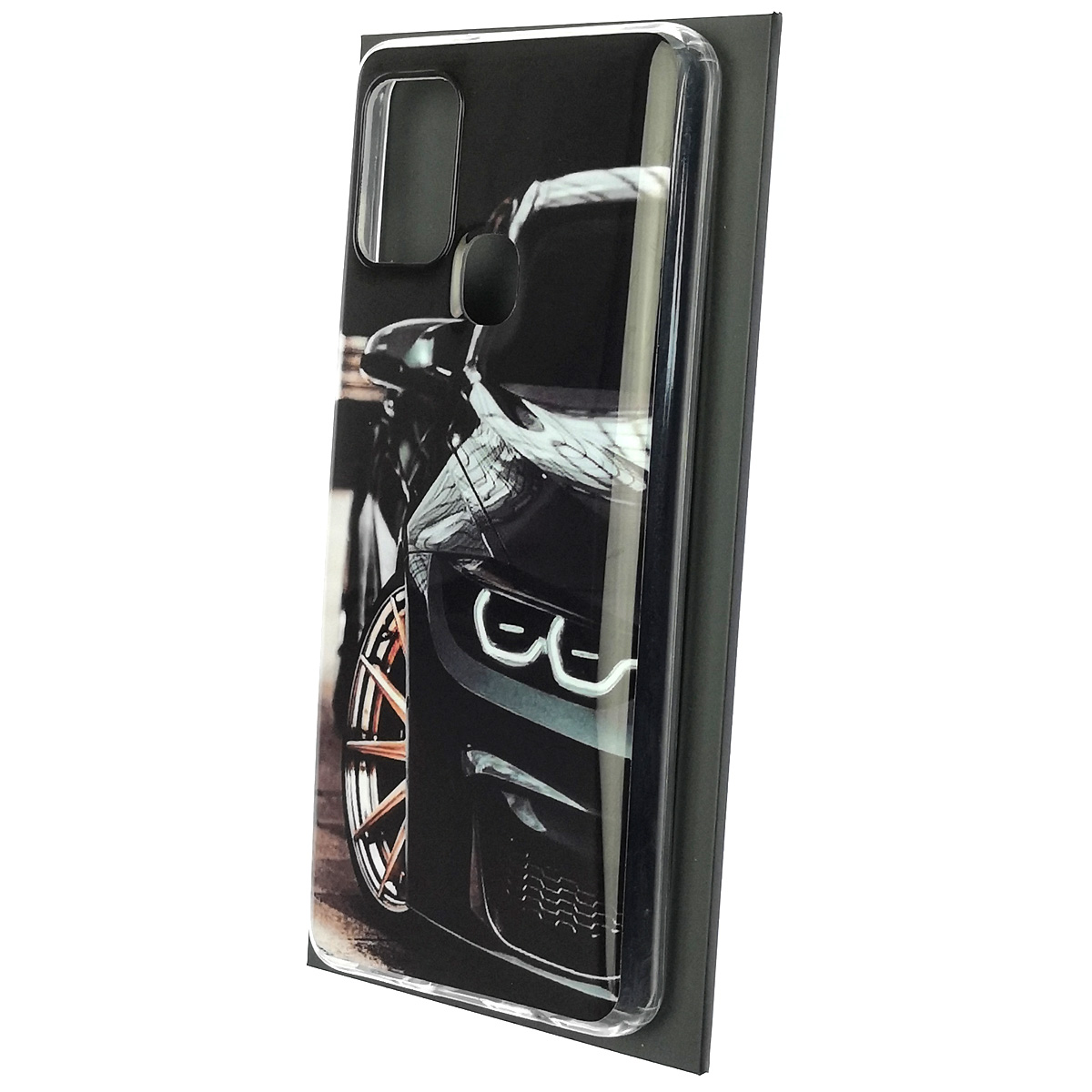 Чехол накладка Vinil для SAMSUNG Galaxy A21s (SM-A217), силикон, рисунок Мерседес AMG