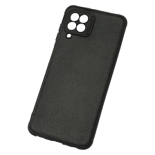 Чехол накладка для SAMSUNG Galaxy A22 (SM-A225F), M22 (SM-M225F), M32 (SM-M325F), силикон, текстура кожи, цвет черный Чехол накладка для SAMSUNG Galaxy A22 (SM-A225F), M22 (SM-M225F), M32 (SM-M325F), силикон, текстура кожи, цвет черный