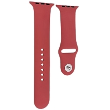 Ремешок для Apple Watch спортивный "Sport", размер 42-44 mm, цвет красно коралловый Ремешок для Apple Watch спортивный "Sport", размер 42-44 mm, цвет красно коралловый