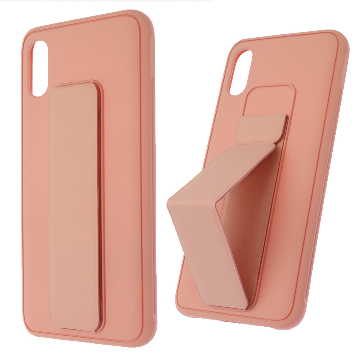 Чехол накладка STAND для XIAOMI Redmi 9A, подставка, магнит, экокожа, цвет розовый песок Чехол накладка STAND для XIAOMI Redmi 9A, подставка, магнит, экокожа, цвет розовый песок