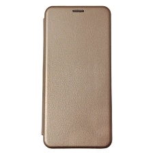 Чехол книжка STYLISH для TECNO Pova 2, экокожа, визитница, цвет розовое золото