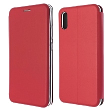 Чехол книжка STYLISH для XIAOMI Redmi 9A, экокожа, визитница, цвет красный Чехол книжка STYLISH для XIAOMI Redmi 9A, экокожа, визитница, цвет красный