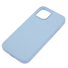 Чехол накладка Silicon Case для APPLE iPhone 13 (6.1), силикон, бархат, цвет барвинок