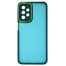 Чехол накладка KING для SAMSUNG Galaxy A23, силикон, пластик, защита камеры, цвет окантовки темно зеленый Чехол накладка KING для SAMSUNG Galaxy A23, силикон, пластик, защита камеры, цвет окантовки темно зеленый