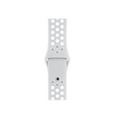 Ремешок для Apple Watch спортивный "Nike", размер 40 mm, цвет светло серый - белый. Ремешок для Apple Watch спортивный "Nike", размер 40 mm, цвет светло серый - белый.