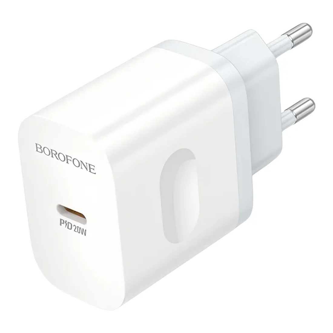СЗУ (Сетевое зарядное устройство) BOROFONE BA99A Breeze, 1 USB Type C, PD20W, цвет белый