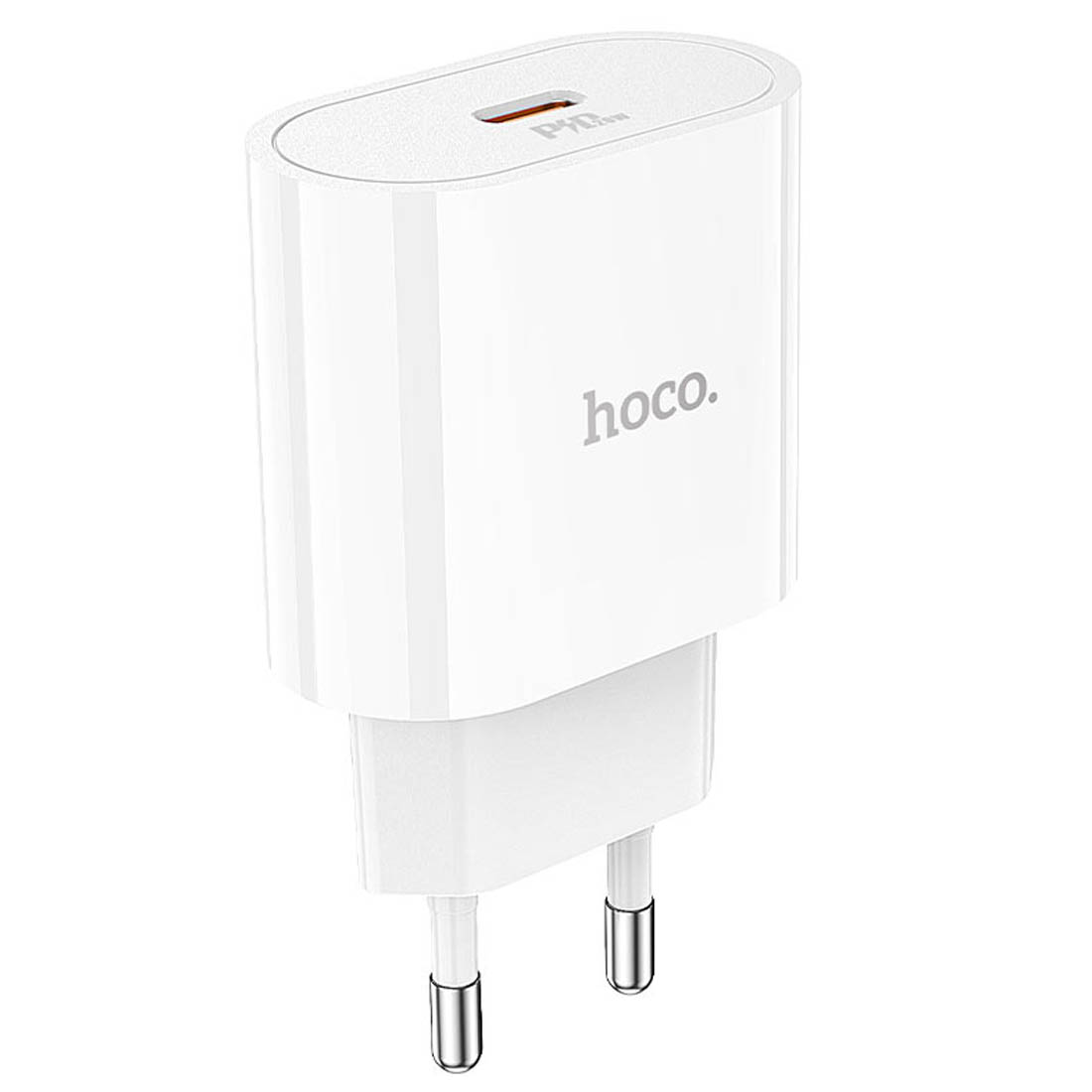 СЗУ (Сетевое зарядное устройство) HOCO C94A Metro, 20W, 1 USB Type C, PD20W, цвет белый СЗУ (Сетевое зарядное устройство) HOCO C94A Metro, 20W, 1 USB Type C, PD20W, цвет белый