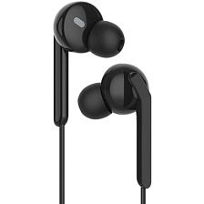 Гарнитура (наушники с микрофоном) проводная, EARLDOM ET-E50, цвет черный