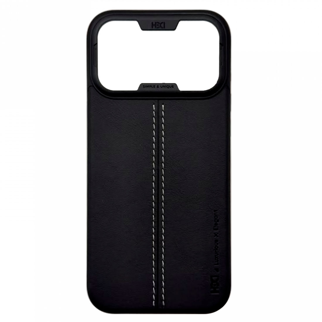 Чехол накладка HDD UNIQUE HBC-467 с поддержкой MagSafe для APPLE iPhone 17 Pro, экокожа, цвет черный