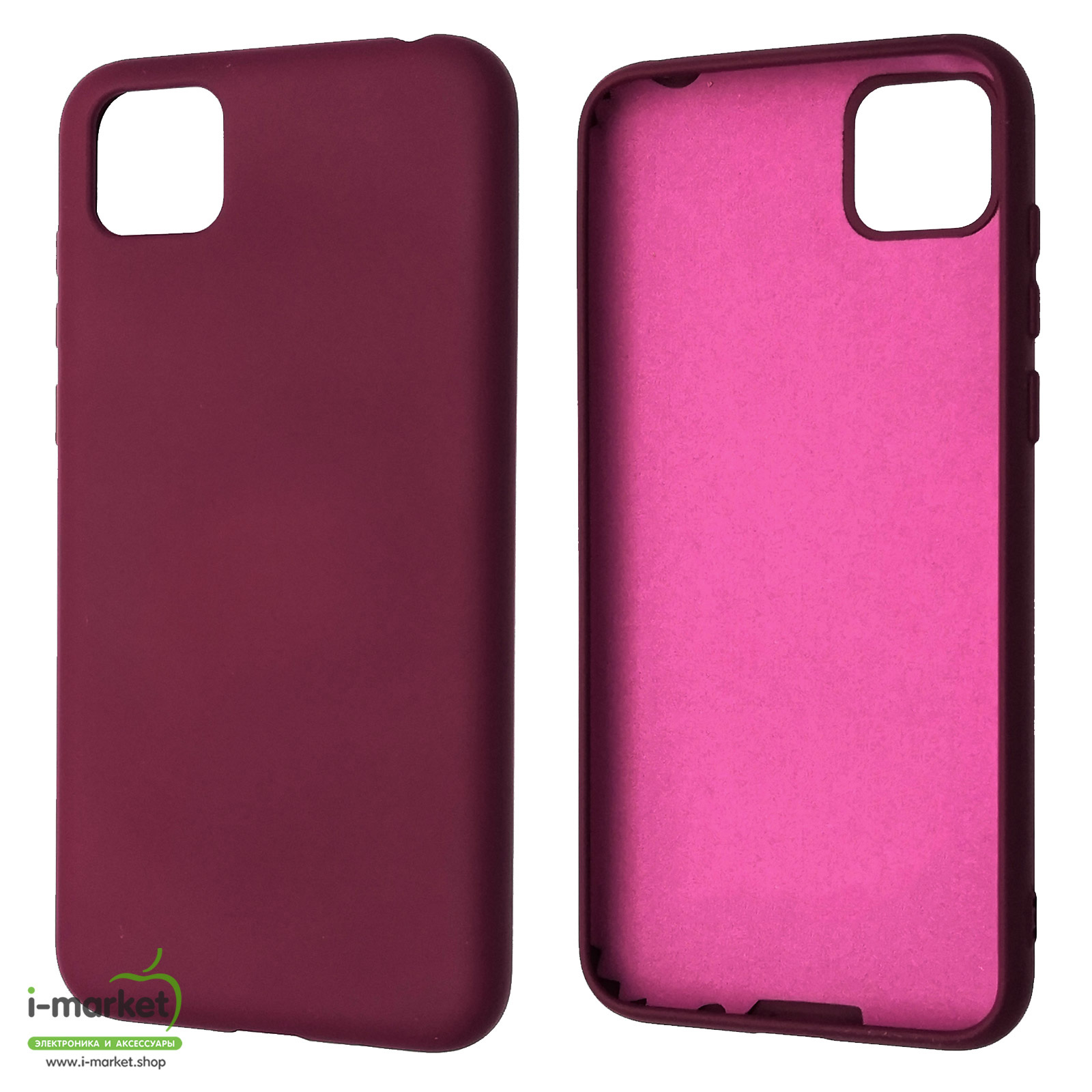 Чехол накладка Silicon Cover для HUAWEI Honor 9S (DUA-LX9), Y5P 2020, силикон, бархатный, цвет бордовый Чехол накладка Silicon Cover для HUAWEI Honor 9S (DUA-LX9), Y5P 2020, силикон, бархатный, цвет бордовый