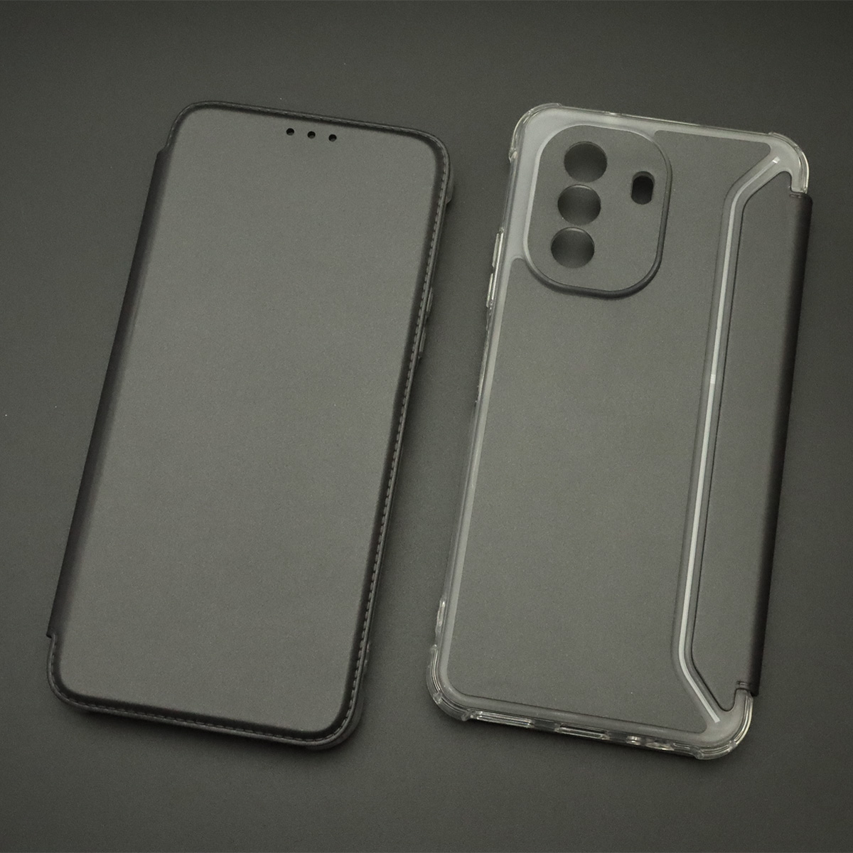 Чехол книжка для HUAWEI Nova Y70, экокожа, визитница, цвет черный