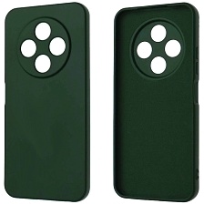 Чехол накладка NANO для TECNO Spark 30C 4G, защита камеры, силикон, бархат, цвет темно зеленый Чехол накладка NANO для TECNO Spark 30C 4G, защита камеры, силикон, бархат, цвет темно зеленый