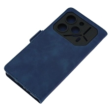 Чехол книжка NICE для TECNO Pova 6, TECNO Pova 6 Pro 5G, защита камеры, экокожа, визитница, цвет темно синий