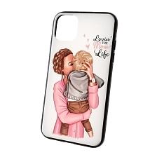 Чехол накладка для APPLE iPhone 11 Pro (5.8"), силикон, рисунок LOVIN THE MOM LOVE. Чехол накладка для APPLE iPhone 11 Pro (5.8"), силикон, рисунок LOVIN THE MOM LOVE.