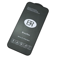 Защитное стекло 5D BRAUFFEN для APPLE iPhone 17 Pro Max, цвет окантовки черный