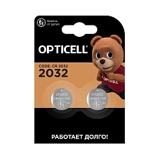 Батарейка OPTICELL CR2032 BL2 Lithium 3V