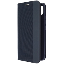 Чехол книжка MESH для Realme C25, C25S, текстиль, силикон, бархат, визитница, цвет темно синий Чехол книжка MESH для Realme C25, C25S, текстиль, силикон, бархат, визитница, цвет темно синий