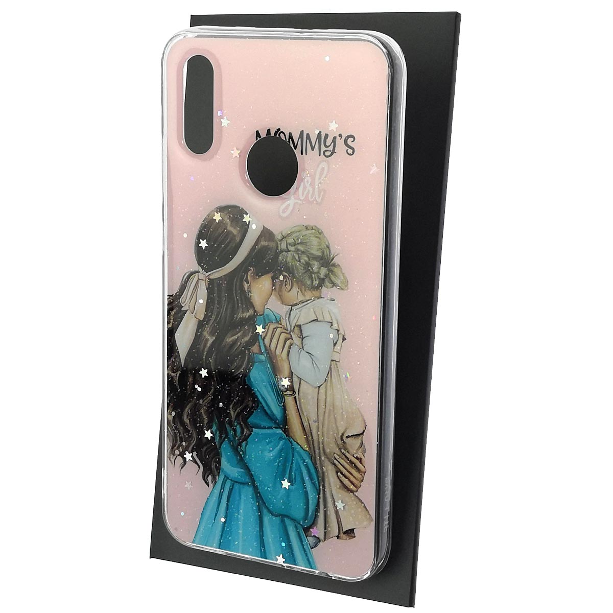 Чехол накладка Vinil для HUAWEI P Smart 2019 (POT-LX1), Honor 10 Lite (HRY-LX1), силикон, блестки, глянцевый, рисунок Mommy's girl Чехол накладка Vinil для HUAWEI P Smart 2019 (POT-LX1), Honor 10 Lite (HRY-LX1), силикон, блестки, глянцевый, рисунок Mommy's girl