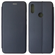 Чехол книжка STYLISH для XIAOMI Redmi Note 7, Note 7 Pro, экокожа, силикон, визитница, цвет темно синий Чехол книжка STYLISH для XIAOMI Redmi Note 7, Note 7 Pro, экокожа, силикон, визитница, цвет темно синий