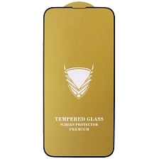 Защитное стекло TEMPERED GLASS для APPLE iPhone 13 (6.1"), iPhone 13 Pro (6.1"), iPhone 14 (6.1"), цвет окантовки черный