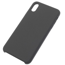 Чехол накладка Silicon Case для APPLE iPhone XS MAX, силикон, бархат, цвет мокрый асфальт Чехол накладка Silicon Case для APPLE iPhone XS MAX, силикон, бархат, цвет мокрый асфальт