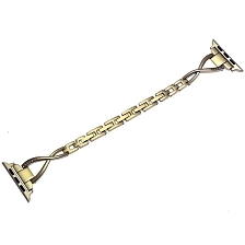 Ремешок для APPLE Watch 38 - 40 мм, цепное плетение со стразами, цвет бежевый. Ремешок для APPLE Watch 38 - 40 мм, цепное плетение со стразами, цвет бежевый.