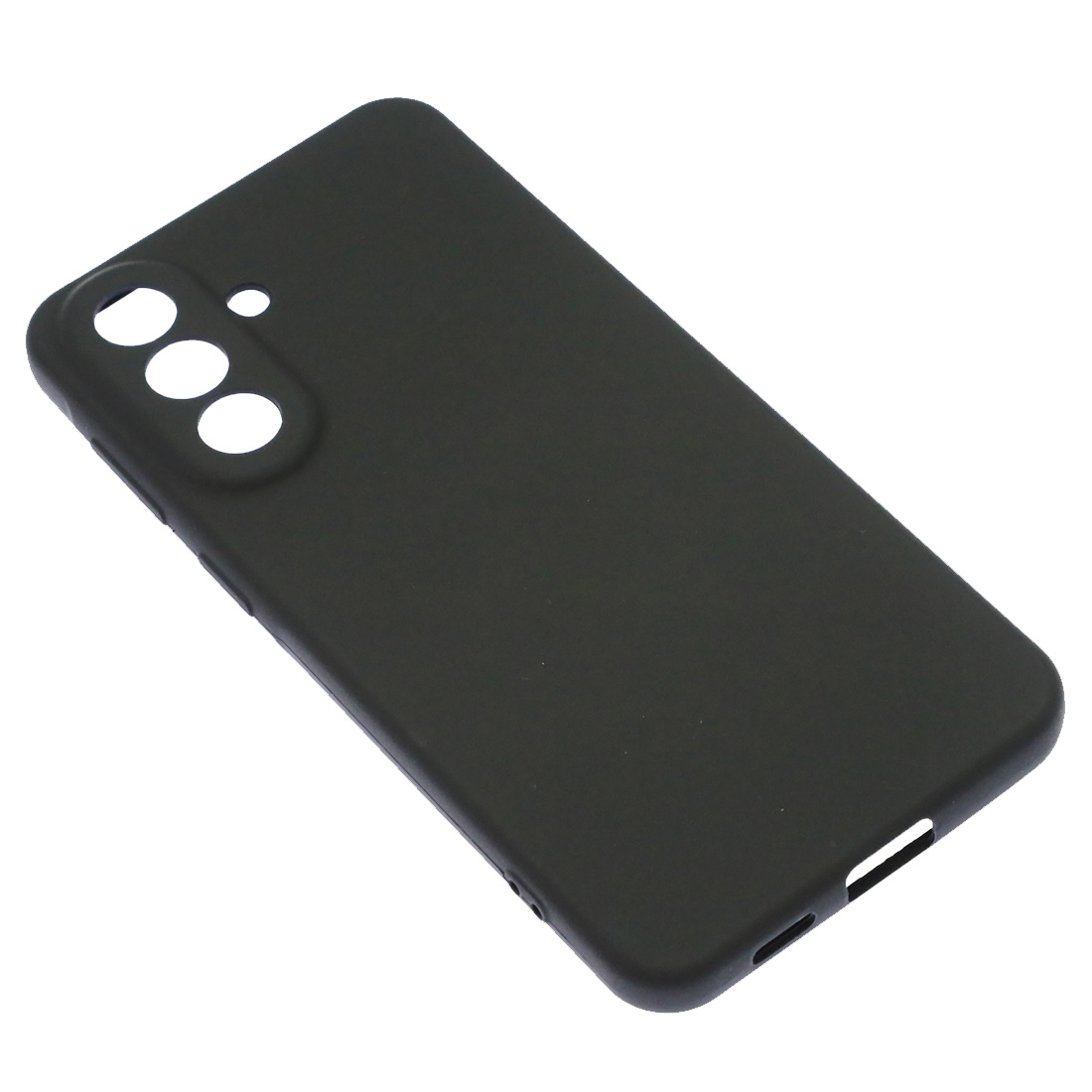 Чехол накладка Silicon Cover для SAMSUNG Galaxy A57, защита камеры, силикон, бархат, цвет черный