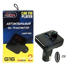 FM-трансмиттер, модулятор CARLIVE BT-G16, Bluetooth, 2 USB, TF, цвет черный FM-трансмиттер, модулятор CARLIVE BT-G16, Bluetooth, 2 USB, TF, цвет черный