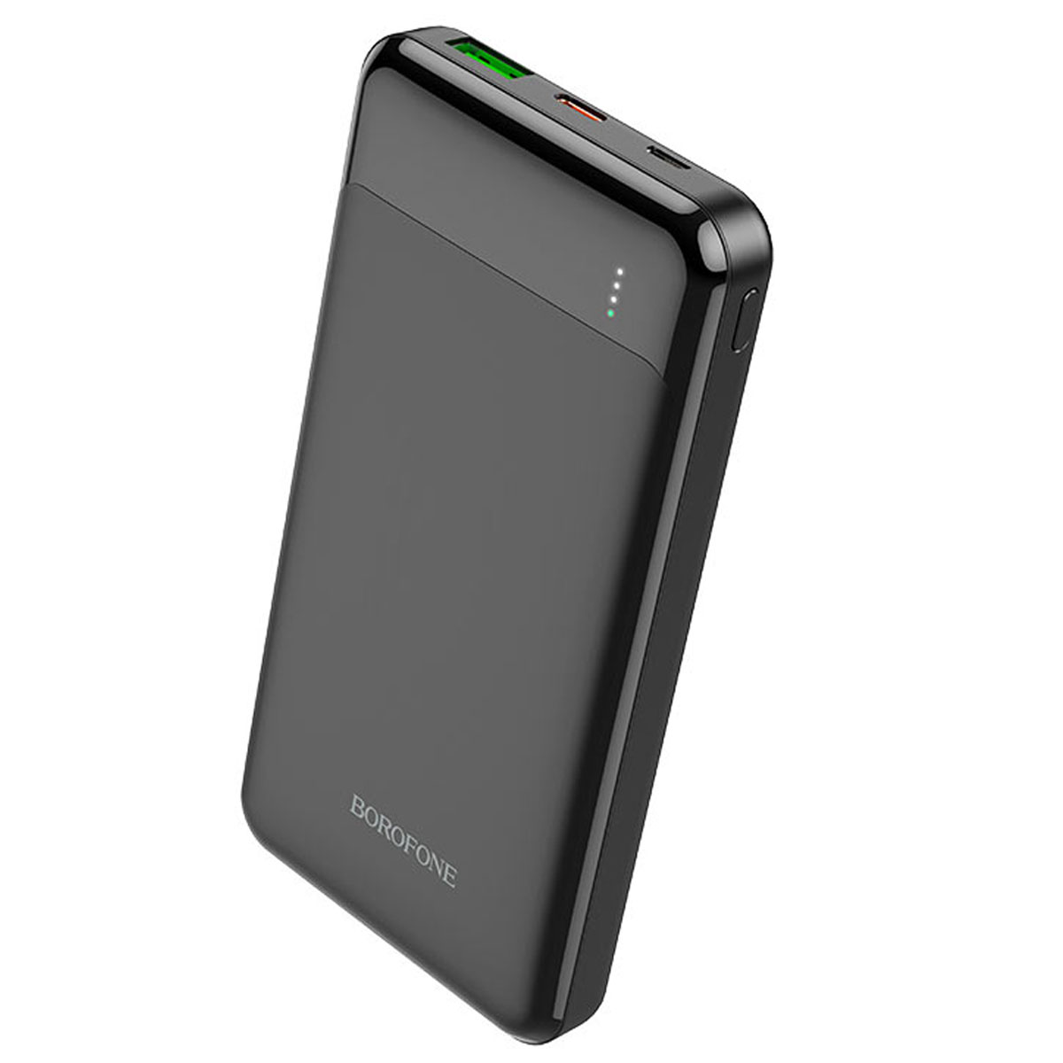 Внешний портативный аккумулятор, Power Bank BOROFONE BJ19 Incredible, 10000 mAh, 20W, PD20W, QC3.0, цвет черный Внешний портативный аккумулятор, Power Bank BOROFONE BJ19 Incredible, 10000 mAh, 20W, PD20W, QC3.0, цвет черный