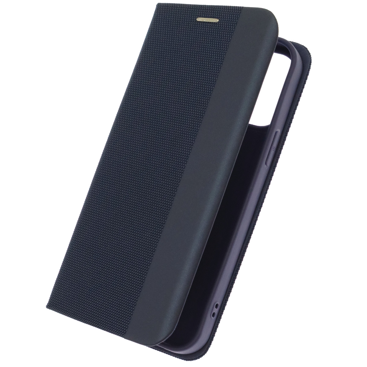 Чехол книжка MESH для APPLE iPhone 13 Pro Max (6.7), текстиль, силикон, бархат, визитница, цвет темно синий Чехол книжка MESH для APPLE iPhone 13 Pro Max (6.7), текстиль, силикон, бархат, визитница, цвет темно синий