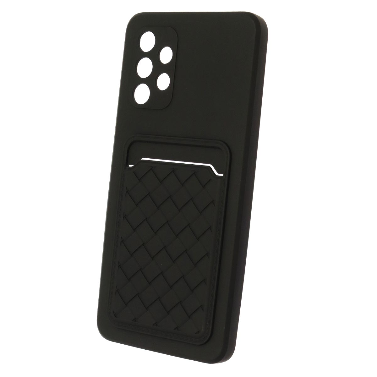Чехол накладка CARD CASE для SAMSUNG Galaxy A32 4G (SM-A325F), силикон, отдел для карт, цвет черный Чехол накладка CARD CASE для SAMSUNG Galaxy A32 4G (SM-A325F), силикон, отдел для карт, цвет черный