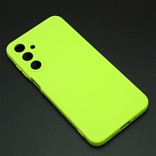 Чехол накладка NANO для SAMSUNG Galaxy A16 4G, защита камеры, силикон, бархат, цвет салатовый