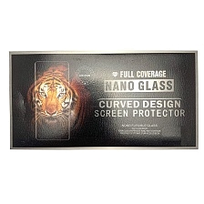 Защитная силиконовая пленка 2 в 1 Full Coverage NANO Glass для SAMSUNG Galaxy S10 Plus 2019 (SM-G975), ударопрочная / клеется вся поверхность, цвет канта черный.