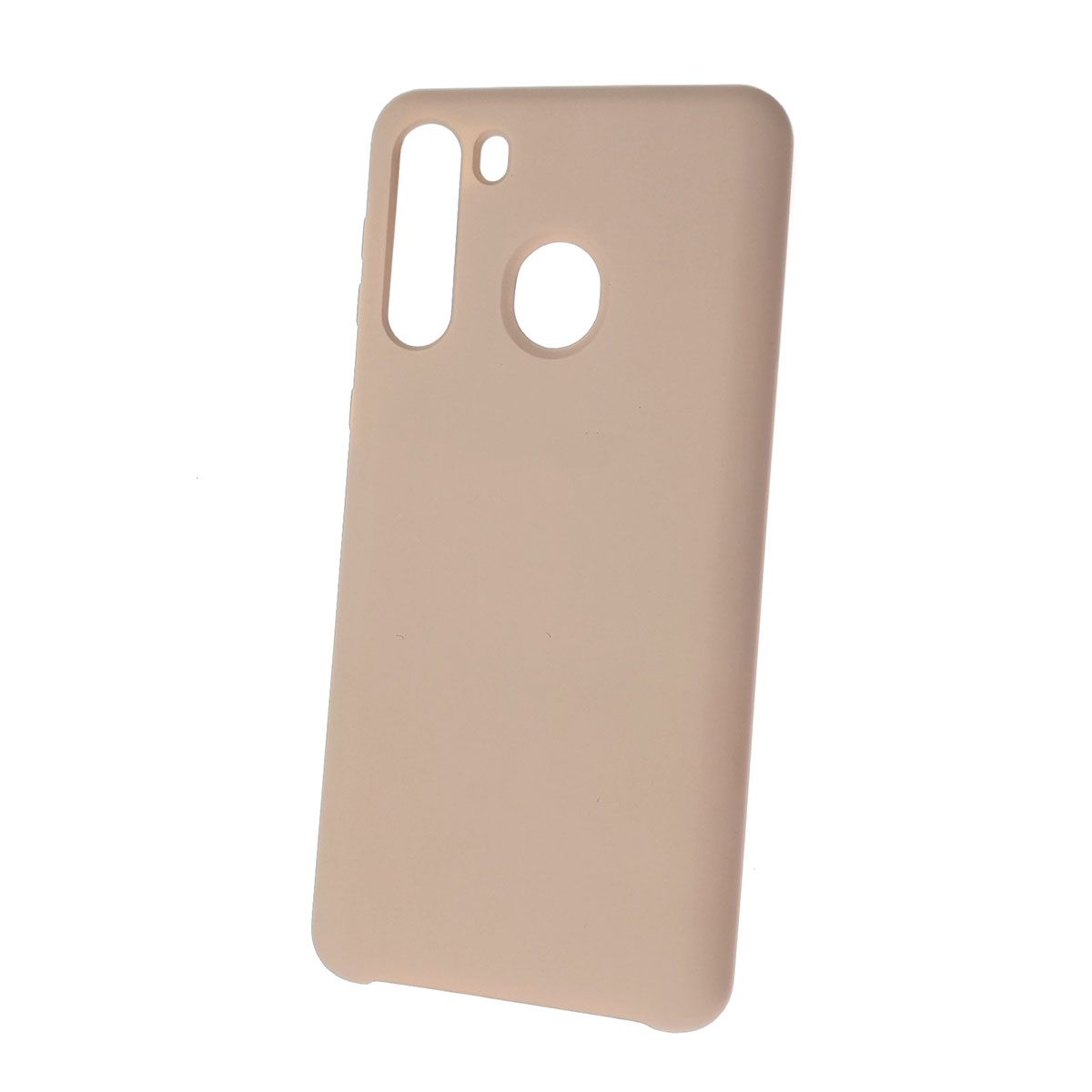 Чехол накладка Silicon Cover для SAMSUNG Galaxy A21 (SM-A215), силикон, бархат, цвет розовый песок. Чехол накладка Silicon Cover для SAMSUNG Galaxy A21 (SM-A215), силикон, бархат, цвет розовый песок.