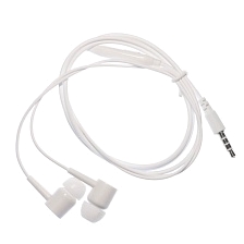 Гарнитура (наушники с микрофоном) проводная, EARPHONES D21, цвет белый Гарнитура (наушники с микрофоном) проводная, EARPHONES D21, цвет белый