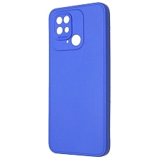 Чехол накладка для XIAOMI Redmi 10C, POCO C40, защита камеры, силикон, цвет синий