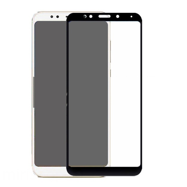 Защитное стекло "SC" 3D для XIAOMI Redmi 5 с силиконовым кантом, цвет чёрный.
